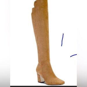 DKNY zipper long knee boots